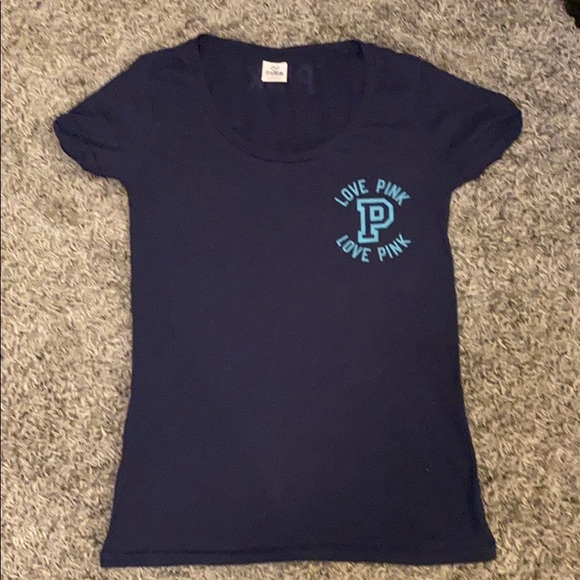PINK Victoria's Secret Tops - PINK Victoria’s Secret Navy T-Shirt PINK Victoria's Secret Tops - PINK Victoria’s Secret Navy T-Shirt